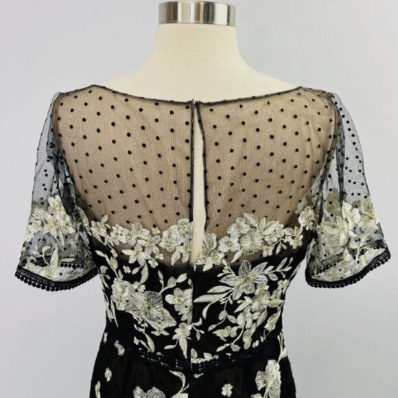 Marchesa Notte Embroidered Floral Mini Dress - Picture 7 of 16